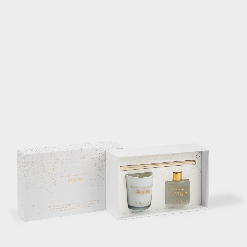 KATIE LOXTON | SENTIMENT MINI FRAGRANCE SET | MERRY CHRISTMAS MUM | FROSTED PINE AND CEDARWOOD
