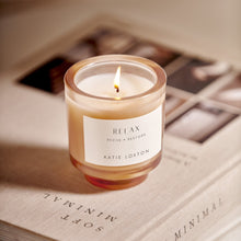 Load image into Gallery viewer, KATIE LOXTON | SENTIMENT CANDLE | RELAX | ENGLISH PEAR AND WHITE TEA
