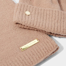 Load image into Gallery viewer, KATIE LOXTON | BOXED FINE KNITTED HAT AND SCARF SET | DUSTY PINK
