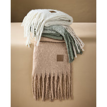 Load image into Gallery viewer, KATIE LOXTON | RECYCLED TASSEL SCARF | BLUSH TAUPE
