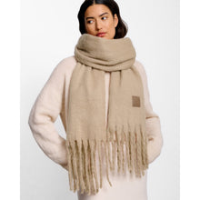 Load image into Gallery viewer, KATIE LOXTON | RECYCLED TASSEL SCARF | BLUSH TAUPE
