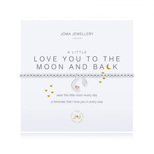 Load image into Gallery viewer, JOMA JEWELLERY | A LITTLES | LOVE YOU TO THE MOON AND BACK BRACELET
