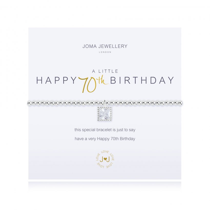 JOMA JEWELLERY | A LITTLES | HAPPY 70TH BIRTHDAY BRACELET