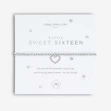Load image into Gallery viewer, JOMA JEWELLERY | A LITTLES | SWEET SIXTEEN SILVER BRACELET NEW
