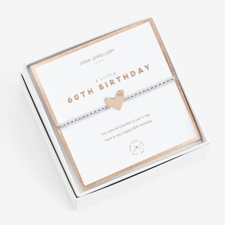 JOMA JEWELLERY | BEAUTIFULLY BOXED A LITTLE | HAPPY 60TH BIRTHDAY BRACELET