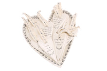 Load image into Gallery viewer, SENT AND MEANT 6 ASSORTED CERAMIC MUM SLOGAN DANGLE KEEPSAKES HEARTS
