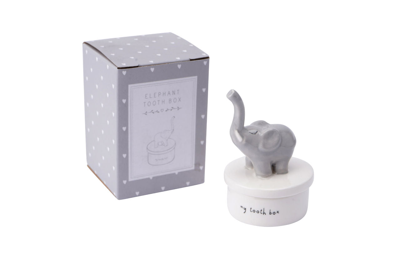 SENT AND MEANT ELEPHANT TOOTH BOX MY FIRST TOOTH BABY