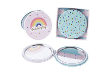 Load image into Gallery viewer, CHASING RAINBOWS SMILE EVERY DAY COMPACT MIRROR GIFT
