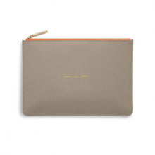 Load image into Gallery viewer, KATIE LOXTON | COLOUR POP PERFECT POUCH | LOVE LOVE LOVE | TAUPE AND ORANGE
