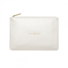 Load image into Gallery viewer, KATIE LOXTON | PERFECT POUCH | LIVE TO DREAM METALLIC WHITE
