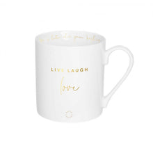 Load image into Gallery viewer, KATIE LOXTON | PORCELAIN MUG | LIVE LAUGH LOVE
