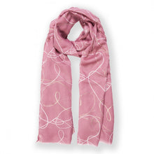 Load image into Gallery viewer, KATIE LOXTON | PRINTED SCARF | HEART PRINT | PINK
