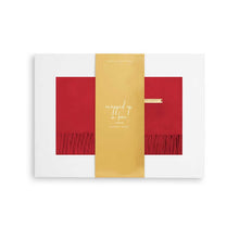 Load image into Gallery viewer, KATIE LOXTON | PLAIN THICK SCARF | WRAPPED FOR LOVE RED
