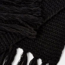 Load image into Gallery viewer, KATIE LOXTON | CHUNKY KNITTED SCARF | BLACK
